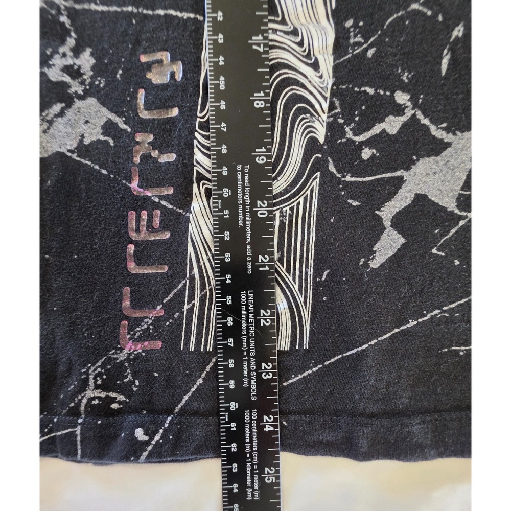 Original Gravity Men's L Skull Sleeveless Hoodie Shirt Black Goth Grunge Punk - Picture 7 of 11